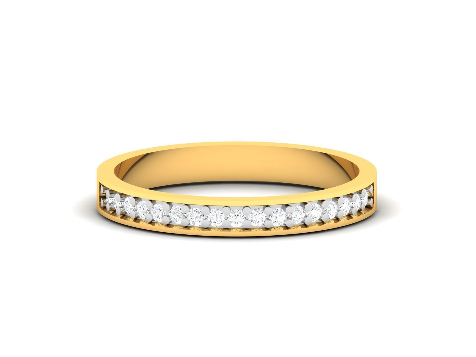 Ring-6723 B diamond eternity ring gold 3D print model_7
