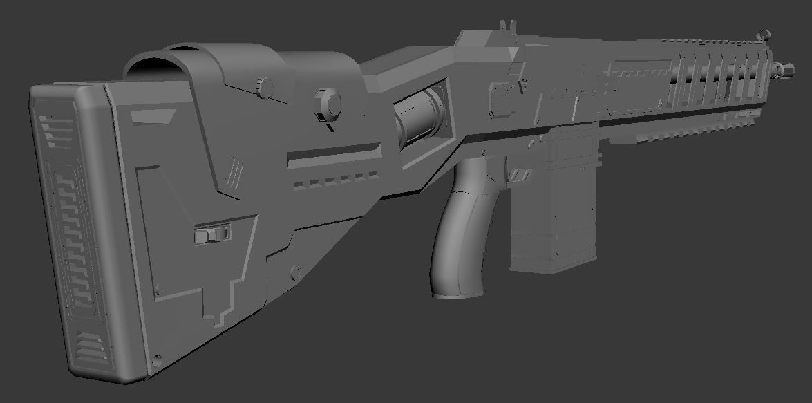 Future Rifle 3D model_1