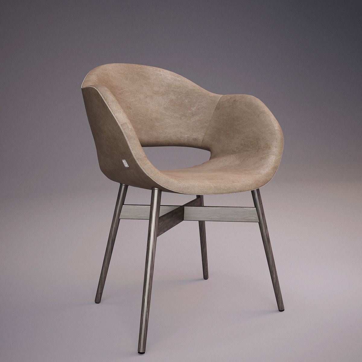Busnelli Charme Chair Collection Free 3D model_2