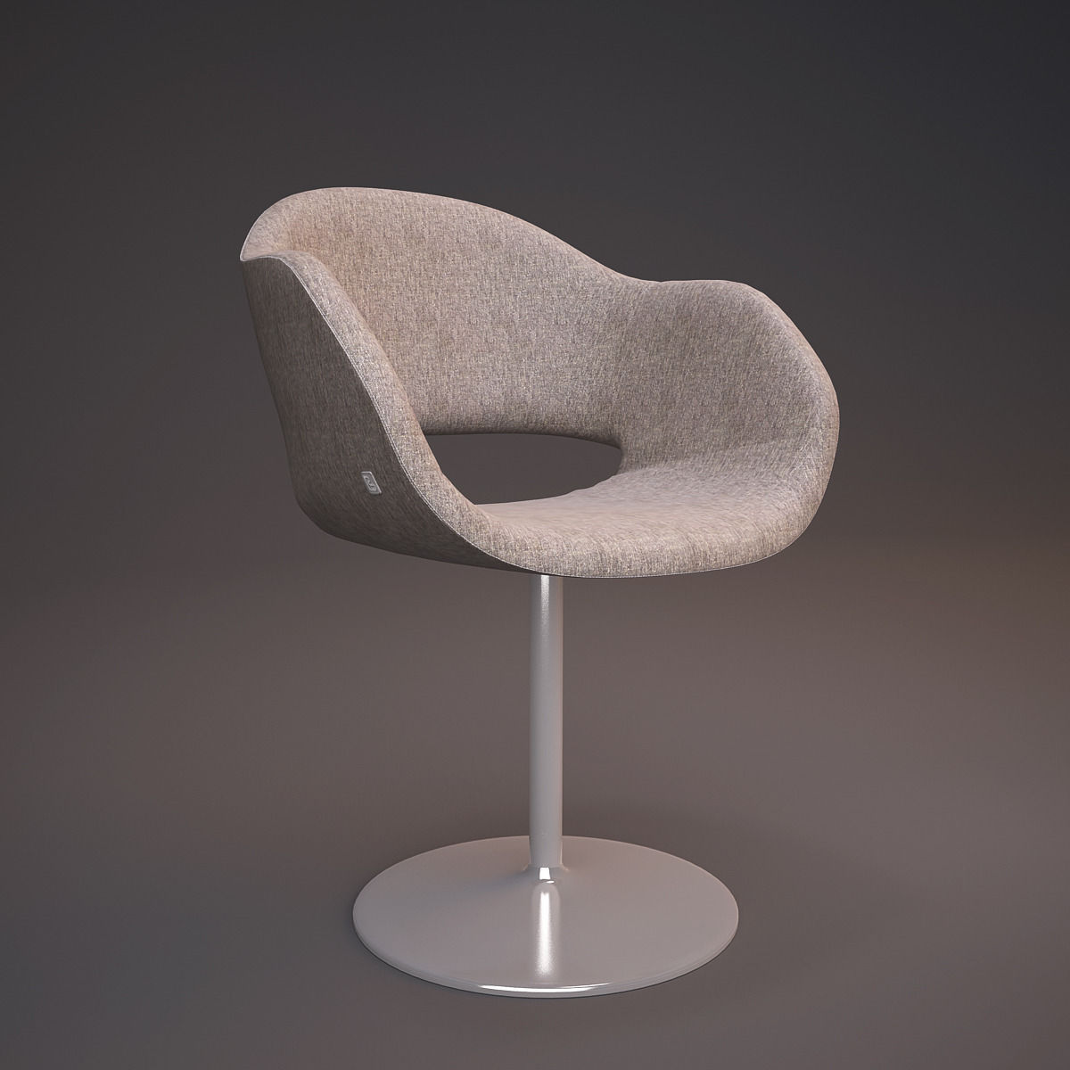 Busnelli Charme Chair Collection Free 3D model_1