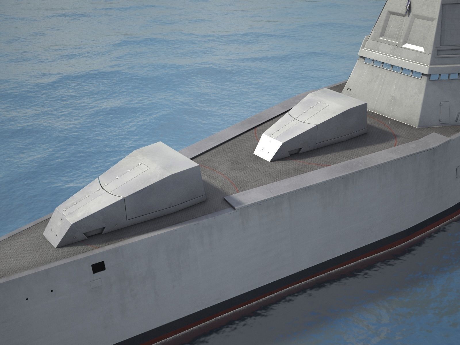 USS Zumwalt DDG-1000 3D model_5