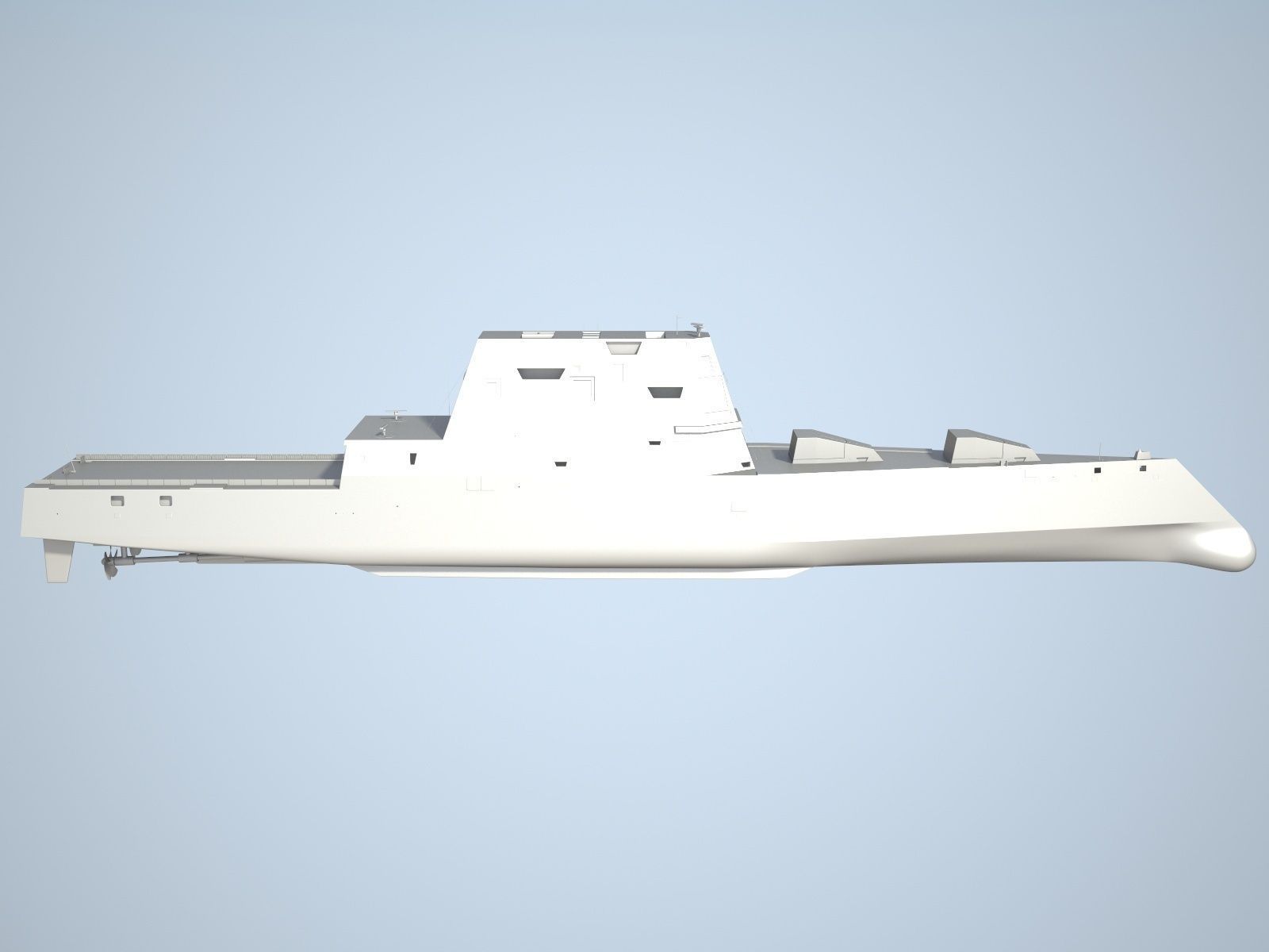 USS Zumwalt DDG-1000 3D model_13
