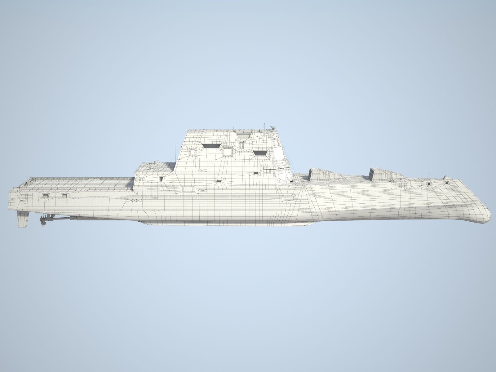 USS Zumwalt DDG-1000 3D model_19