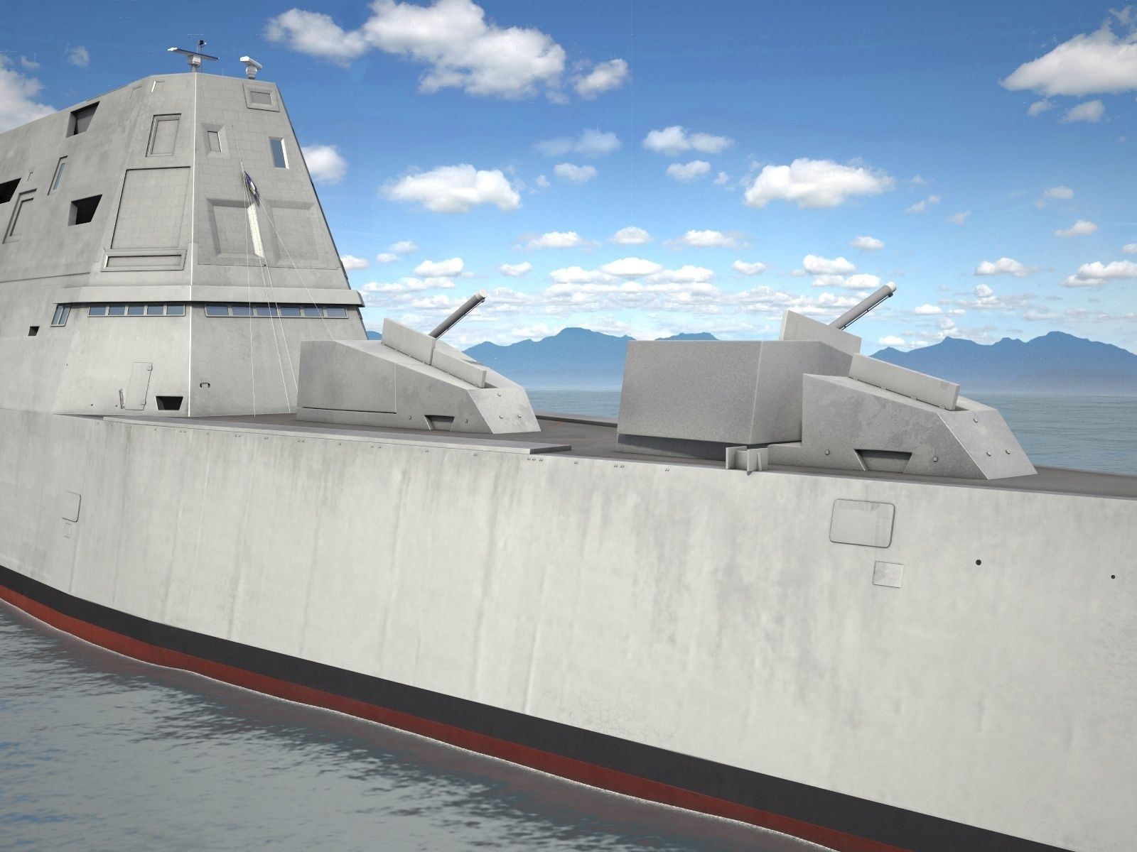 USS Zumwalt DDG-1000 3D model_15
