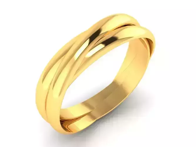 Ring-6658 gold wedding band