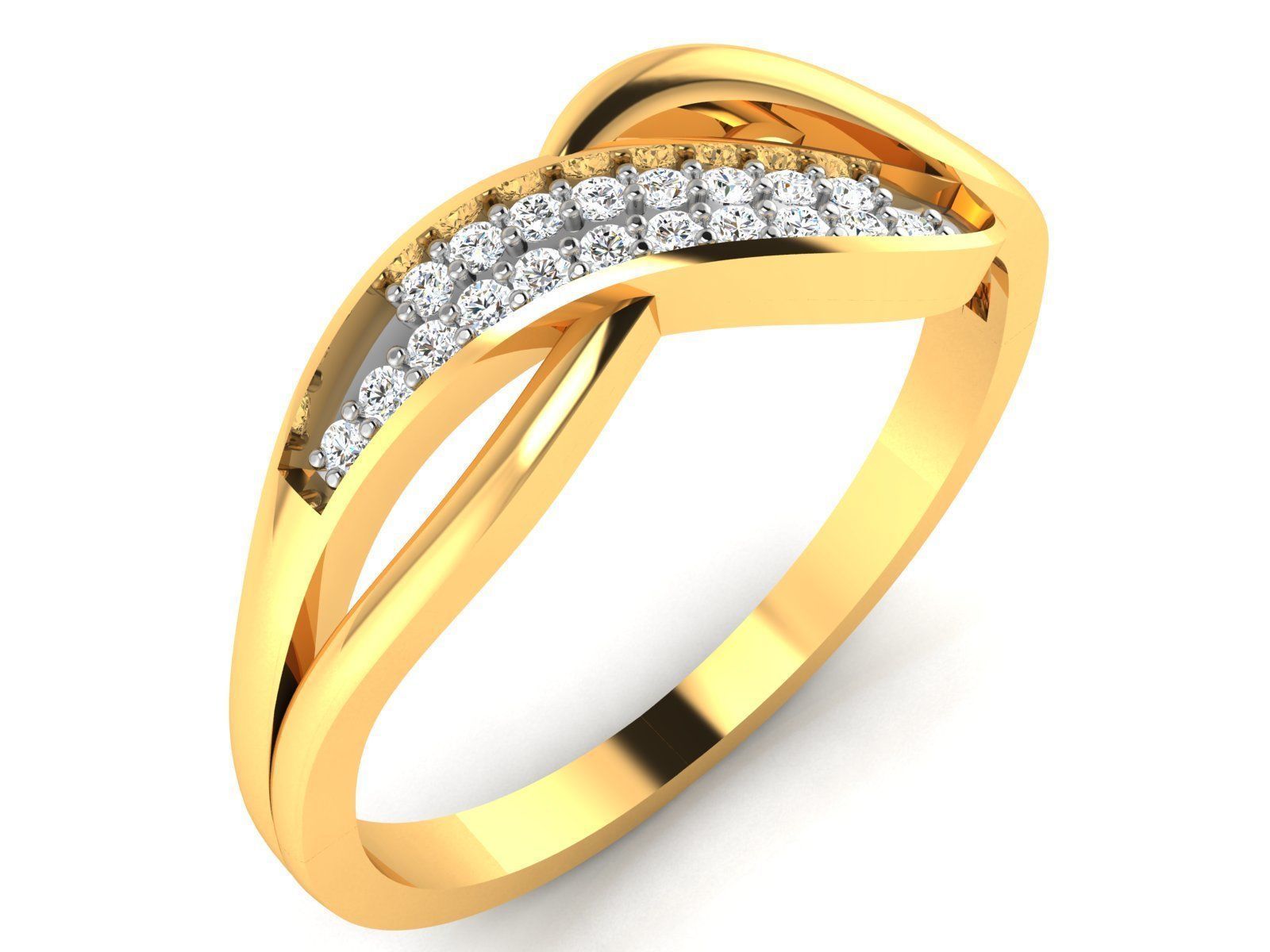 Ring-6562 diamond ring 3D print model_1