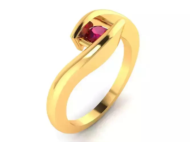 Ring-6556 ruby ring gold