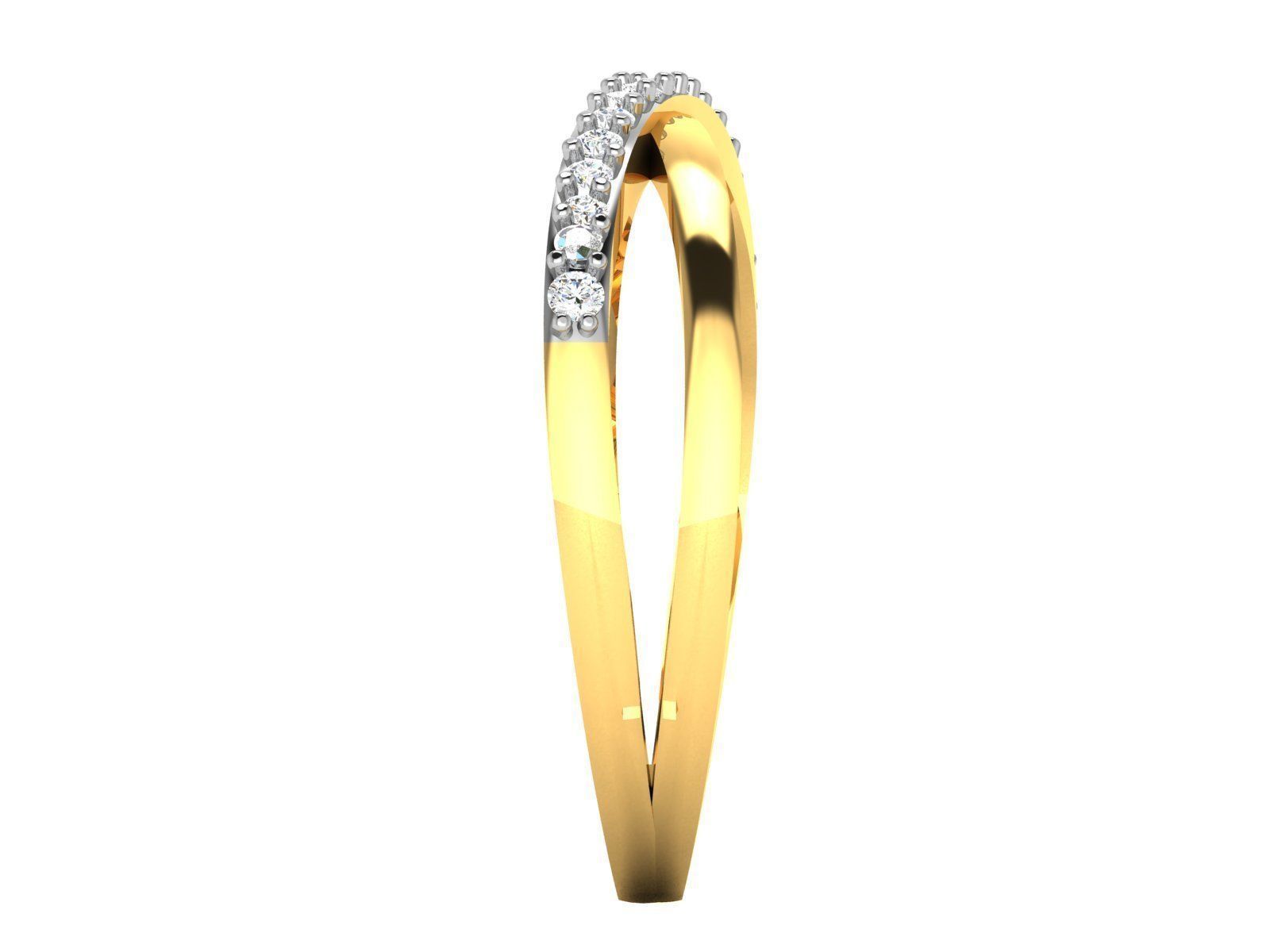 Ring-6550 diamond ring gold 3D print model_6