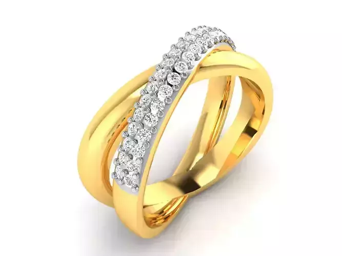 Ring-6548 diamond ring gold
