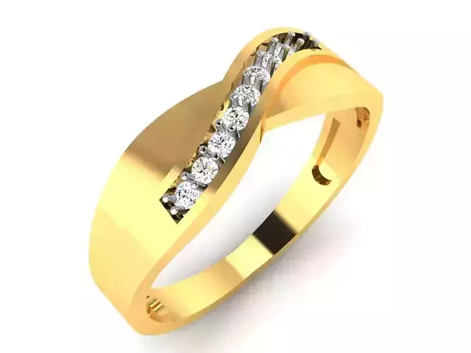 Ring-6513 diamond ring gold