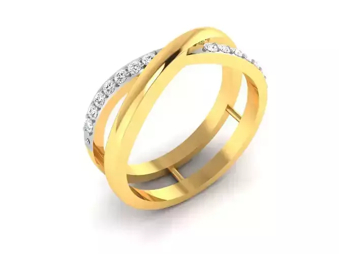 Ring-6510 diamond ring gold