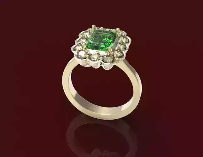 Ring with Emerald