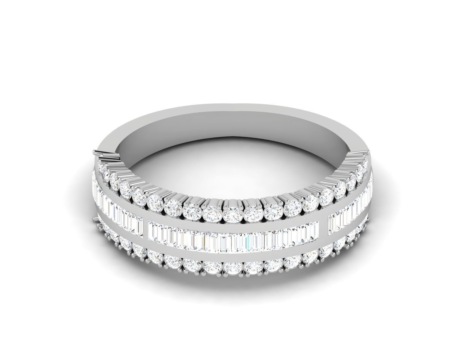 Ring-6474 diamond eternity ring in gold 3D print model_6