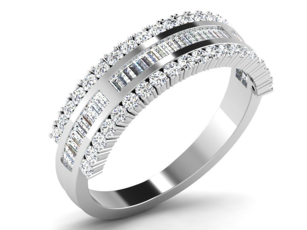 Ring-6474 diamond eternity ring in gold 3D print model_8