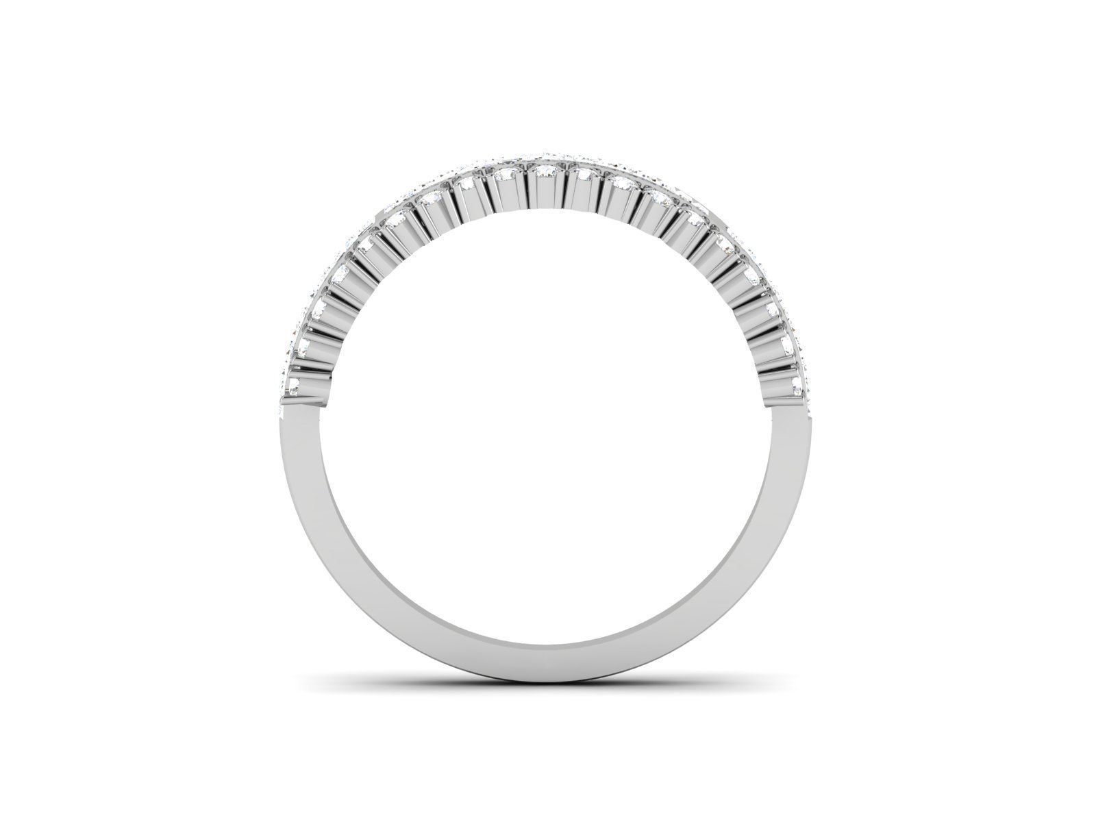 Ring-6474 diamond eternity ring in gold 3D print model_2