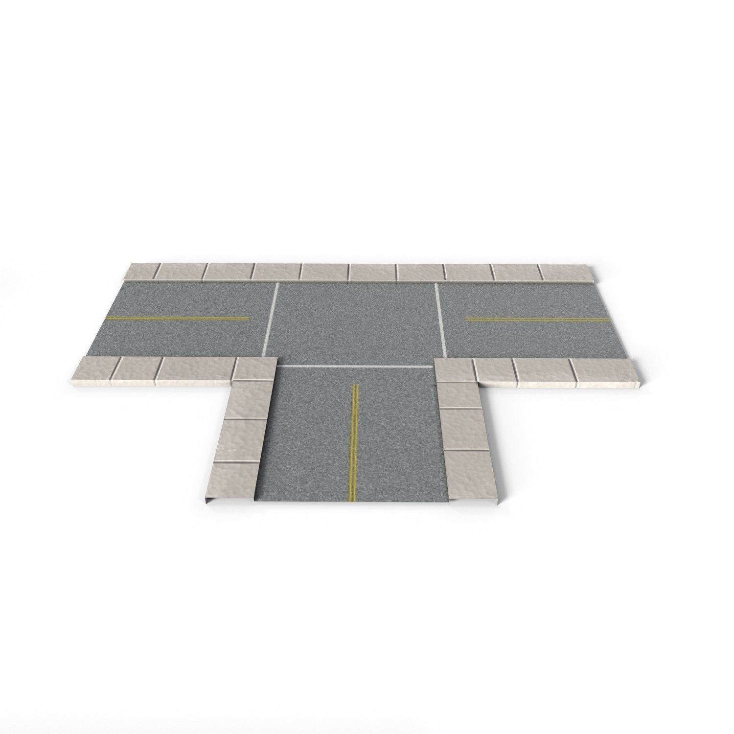 Road Pack Low-poly 3D model_7