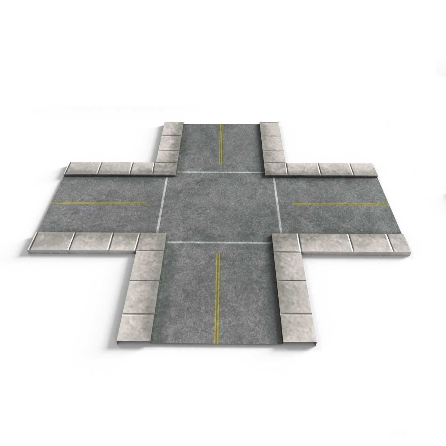 Road Pack Low-poly 3D model_12