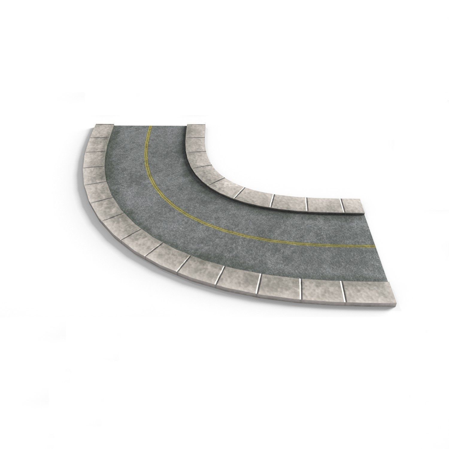 Road Pack Low-poly 3D model_14