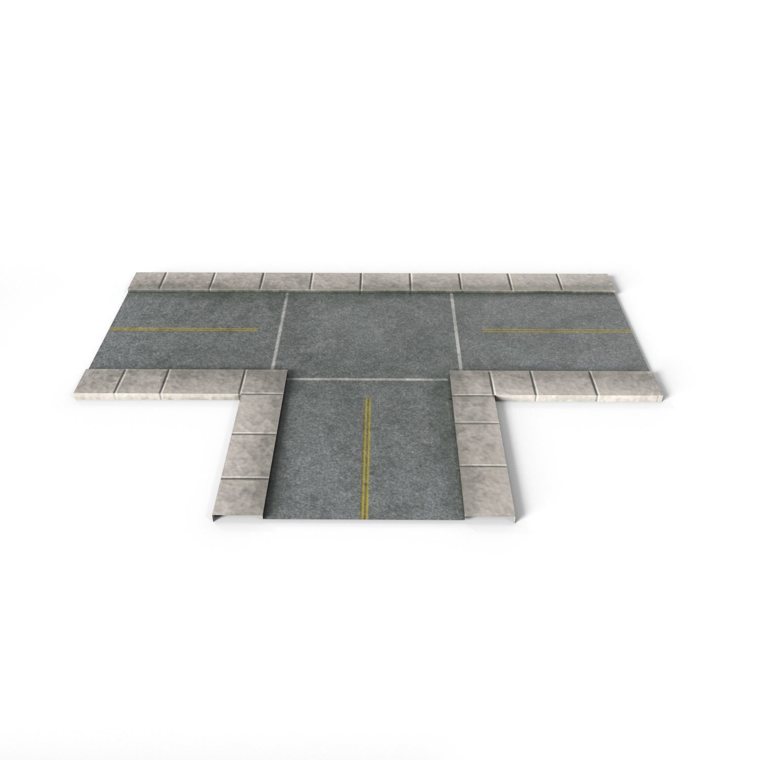 Road Pack Low-poly 3D model_6