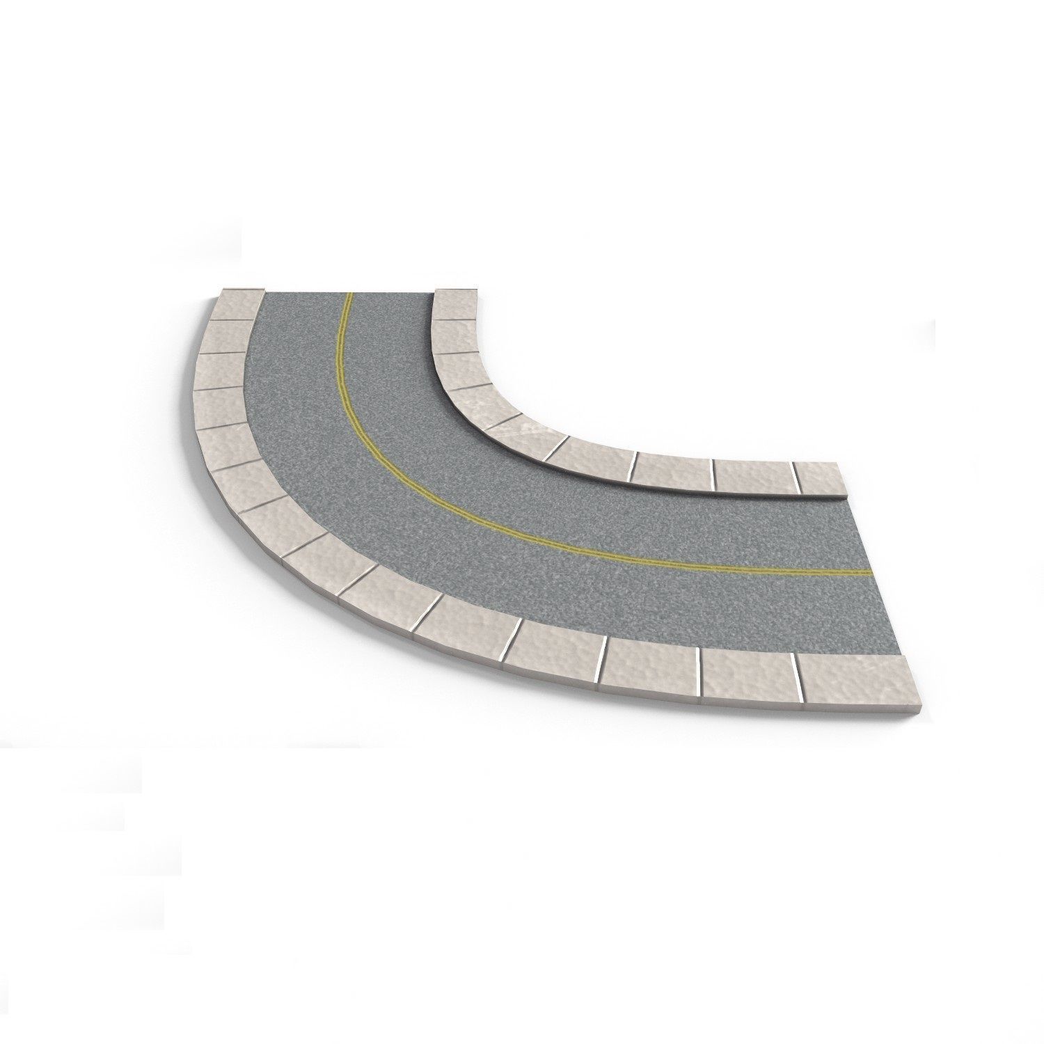 Road Pack Low-poly 3D model_15