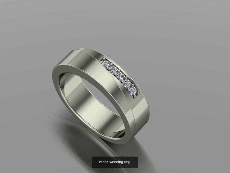 mens rings 3D Model Collection_10