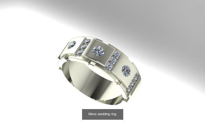 mens rings 3D Model Collection_7