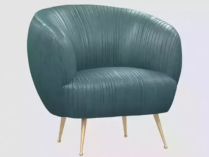 SOUFFLE CHAIR Ruched by Kelly Wearstler max fbx obj