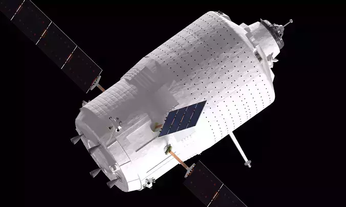 Automated Transfer Vehicle spacecraft 3D model