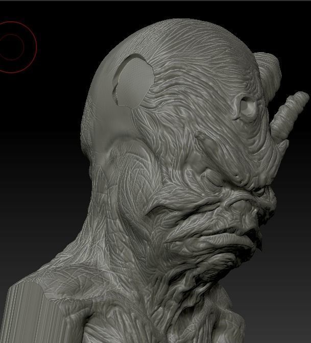 The DARK CRYSTAL Aughra Bust for 3D printing 3D print model_6