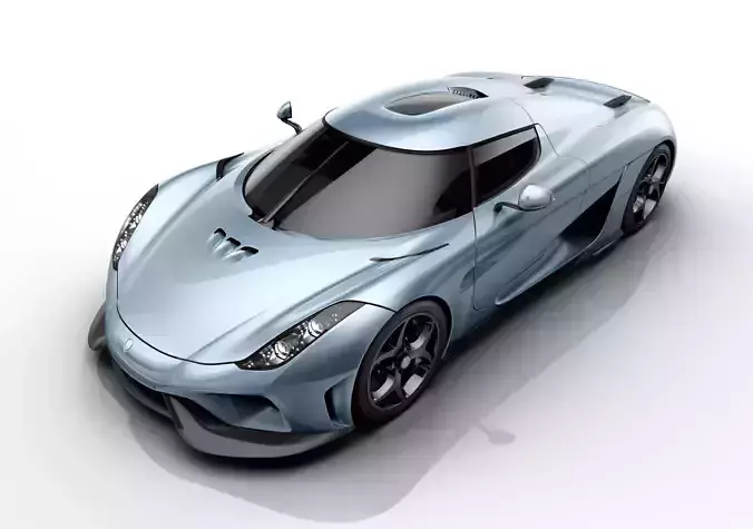Koenigsegg-Regera-Lithophane-Lightbox 3D print model
