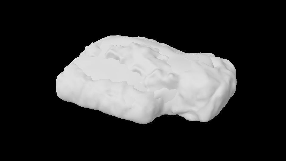 Snowy Rock 2 PBR Low-poly 3D model_1