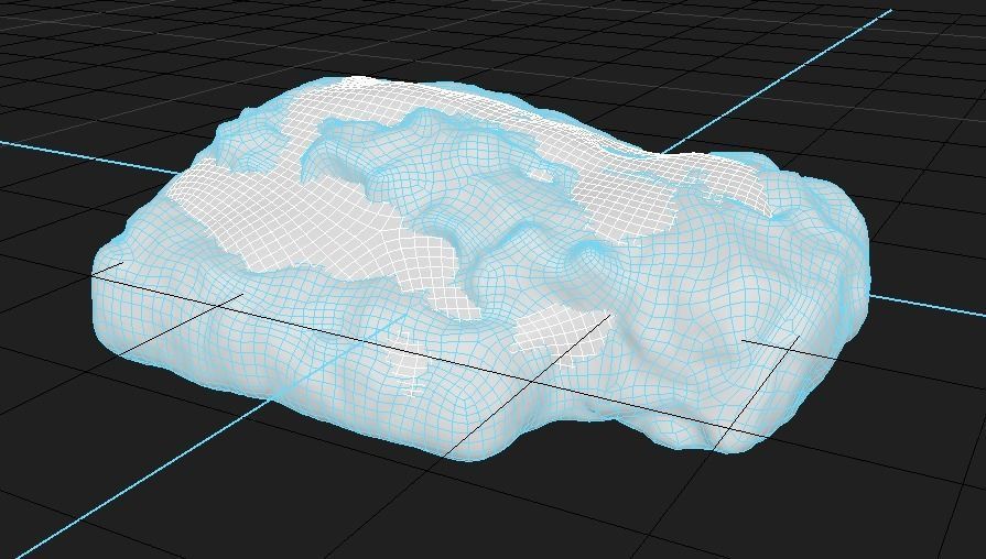 Snowy Rock 2 PBR Low-poly 3D model_2