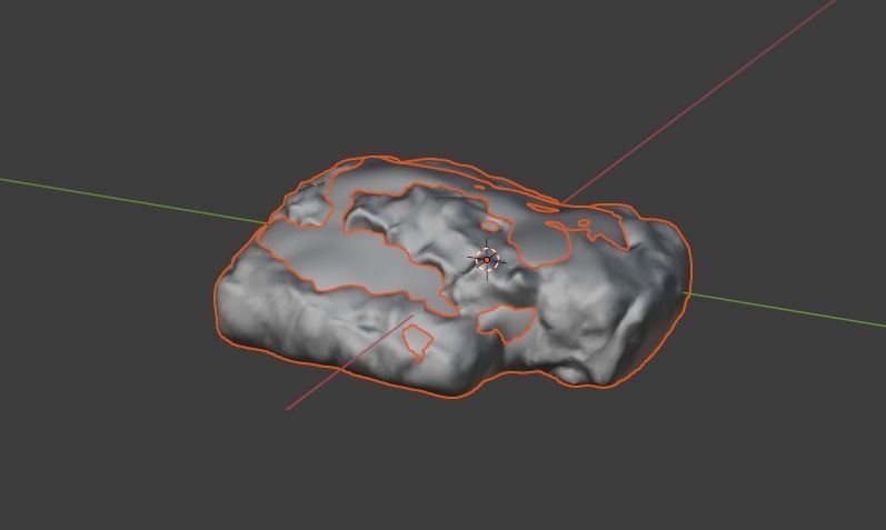 Snowy Rock 2 PBR Low-poly 3D model_3