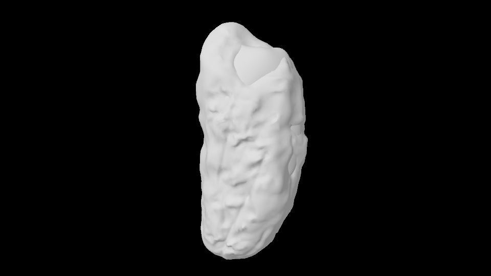 Snowy Rock 3 PBR Low-poly 3D model_2
