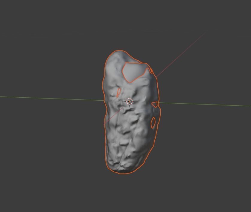 Snowy Rock 3 PBR Low-poly 3D model_3