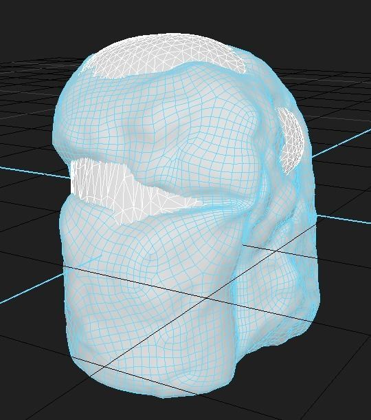 Snowy Rock 4 PBR Low-poly 3D model_2