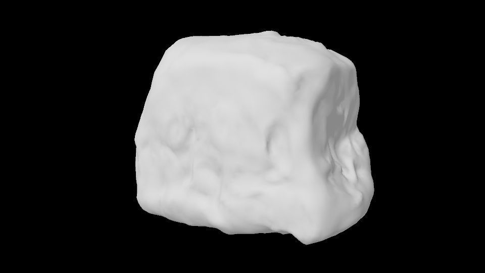 Dusty Rock 1 PBR Low-poly 3D model_1
