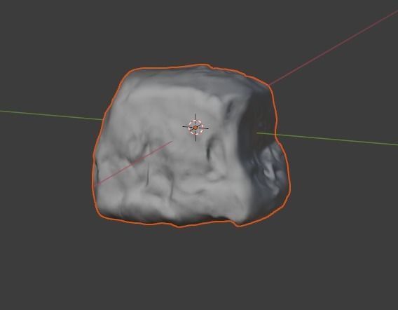 Dusty Rock 1 PBR Low-poly 3D model_3