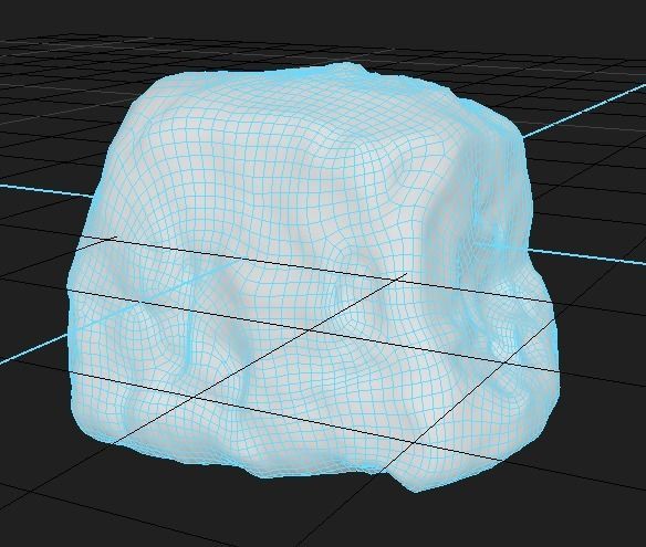 Dusty Rock 1 PBR Low-poly 3D model_2