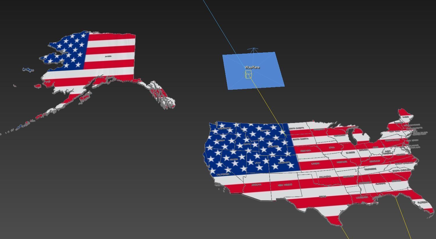 United States Map 3D model_6