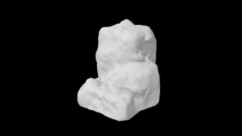 Dusty Rock 3 PBR Low-poly 3D model_1