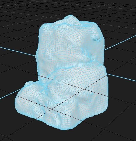 Dusty Rock 3 PBR Low-poly 3D model_2