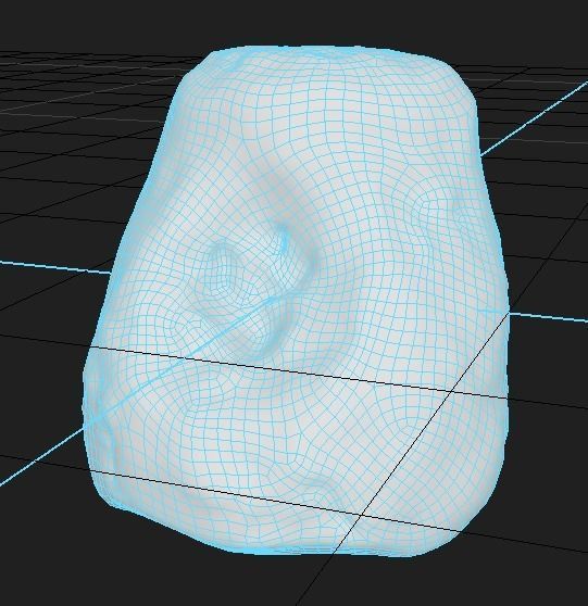 Dusty Rock 4 PBR Low-poly 3D model_2