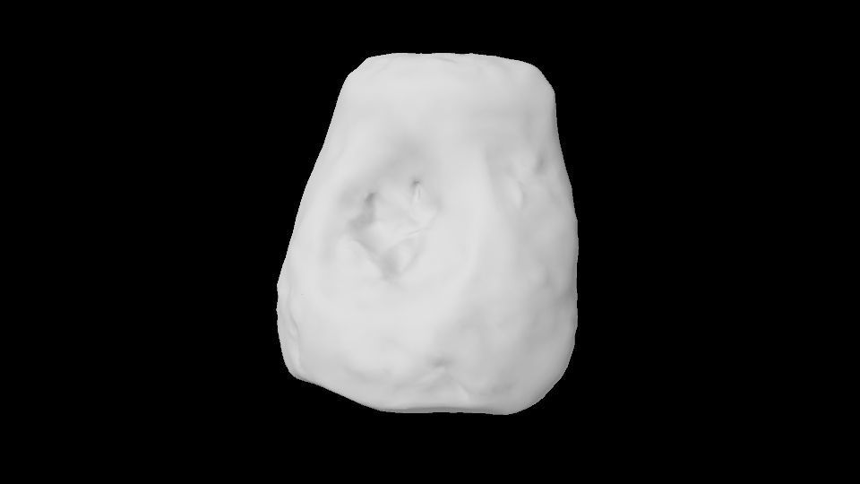 Dusty Rock 4 PBR Low-poly 3D model_3