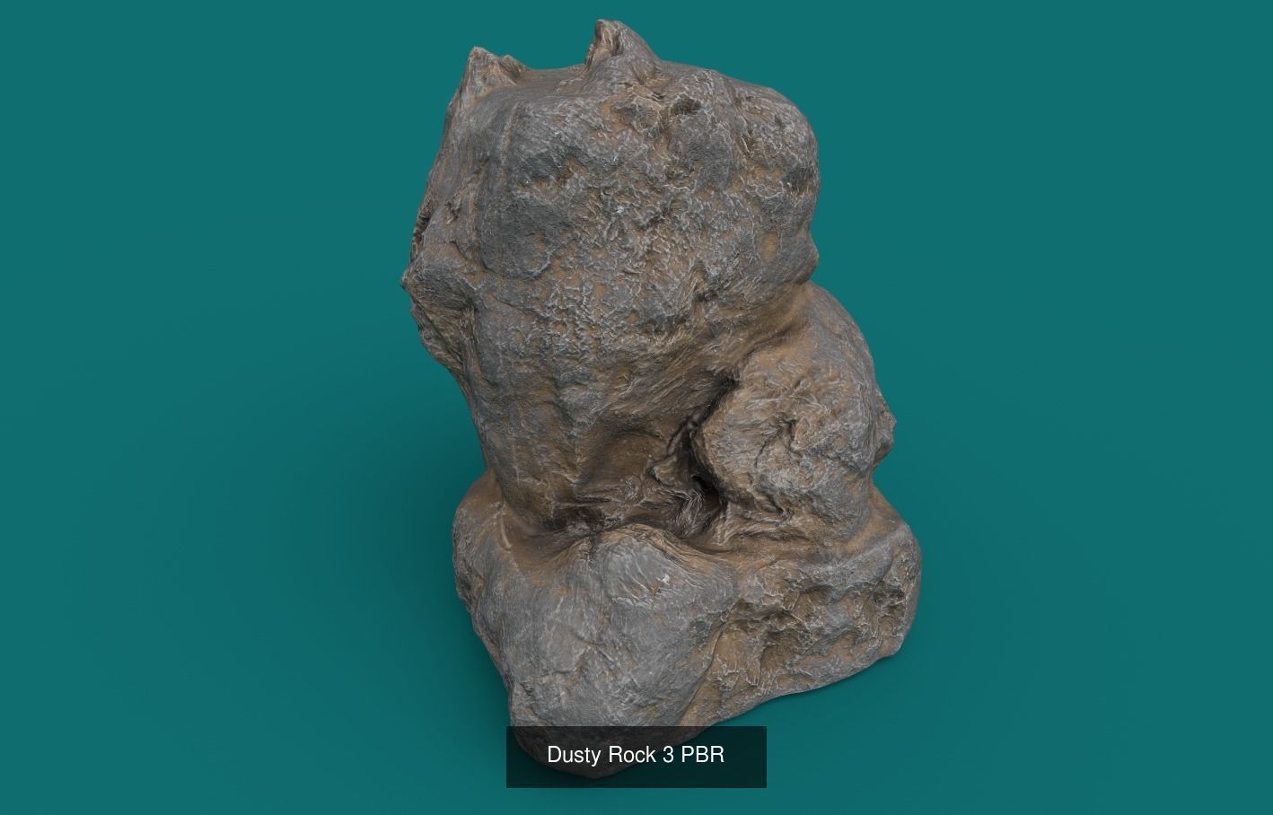 Dusty Rocks Pack and Low-poly 3D Model Collection_2
