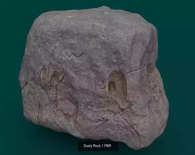 Dusty Rocks Pack and Low-poly 3D Model Collection