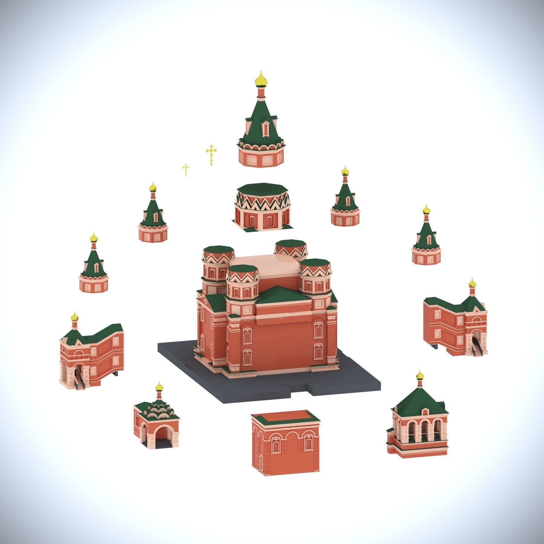 Church 3D print model_8
