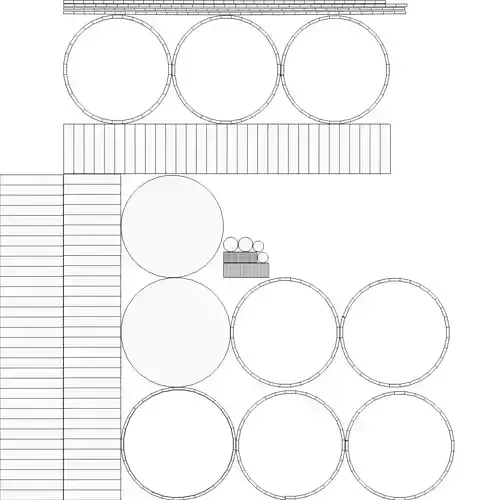 barrel diagram of circular table Free 3D model
