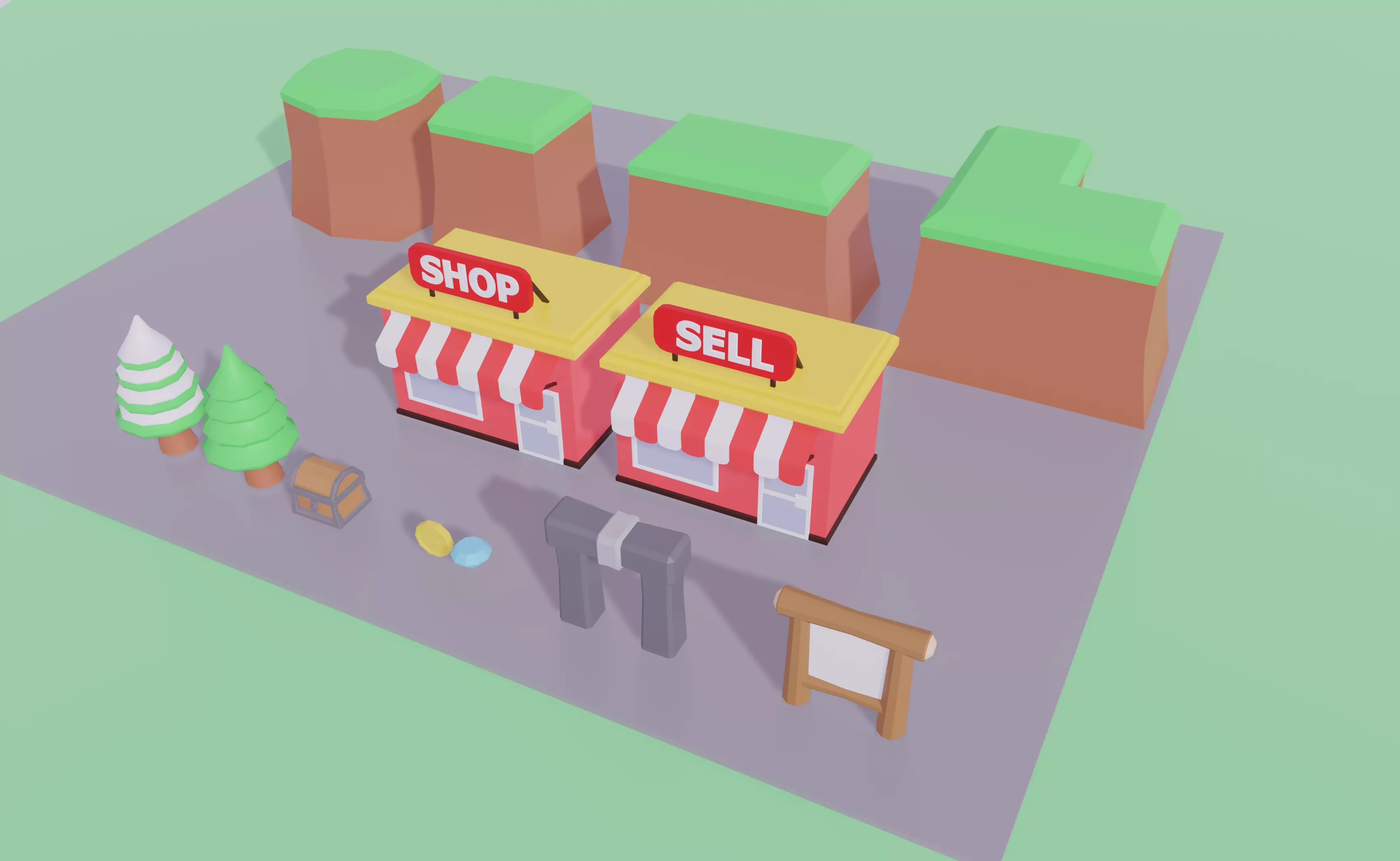Roblox Simulator Kit Low-poly 3D model_0