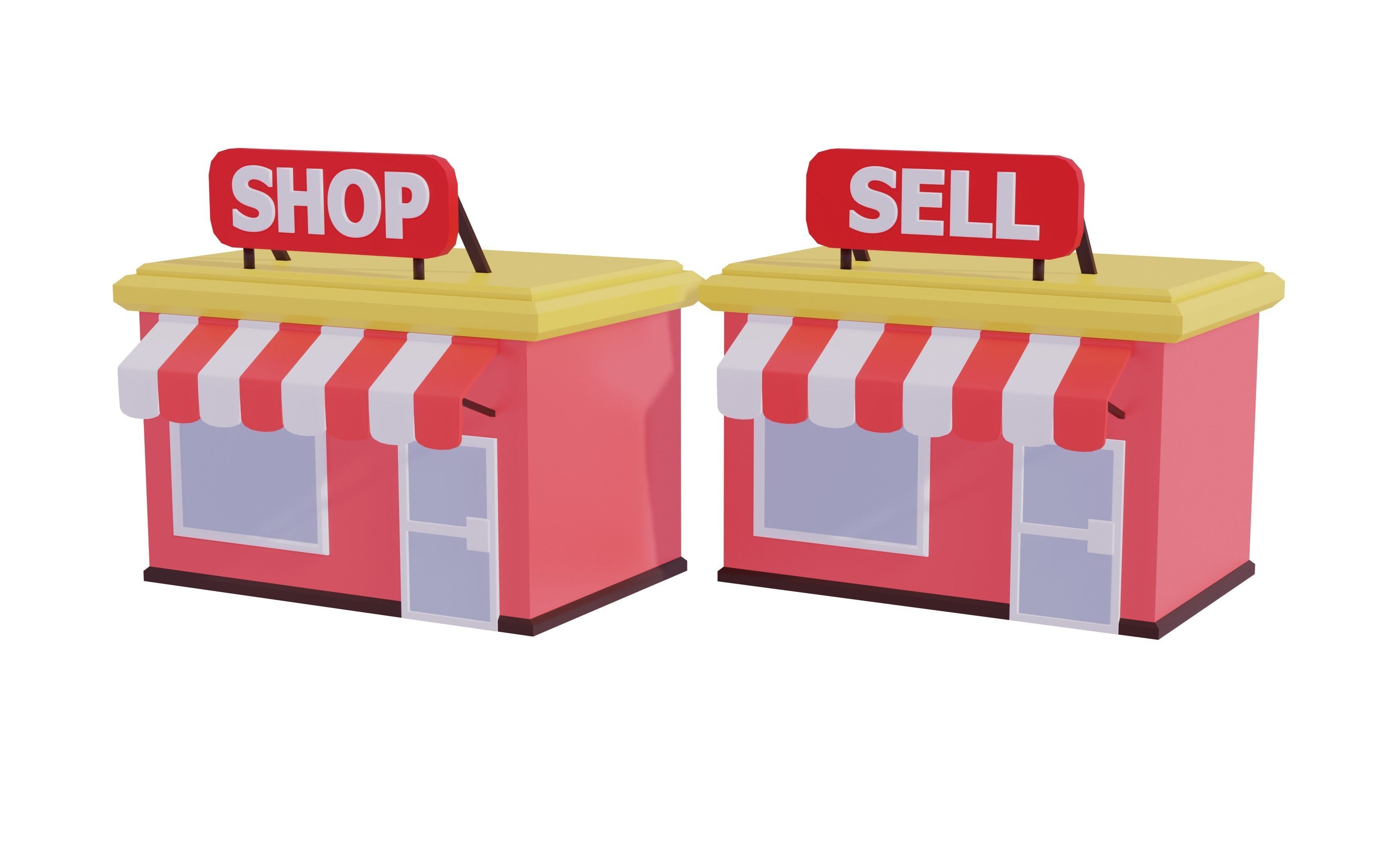 Roblox Simulator Kit Low-poly 3D model_5